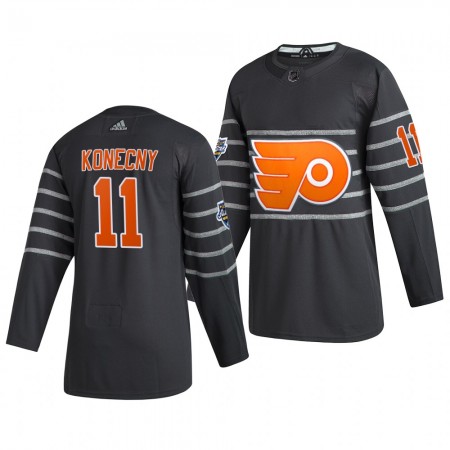 Dresovi Philadelphia Flyers Travis Konecny 11 Siva Adidas 2020 NHL All-Star Authentic - Muške Dresovi Philadelphia Flyers Travis Konecny 11 Siva Adidas 2020 NHL All-Star Authentic - Muške